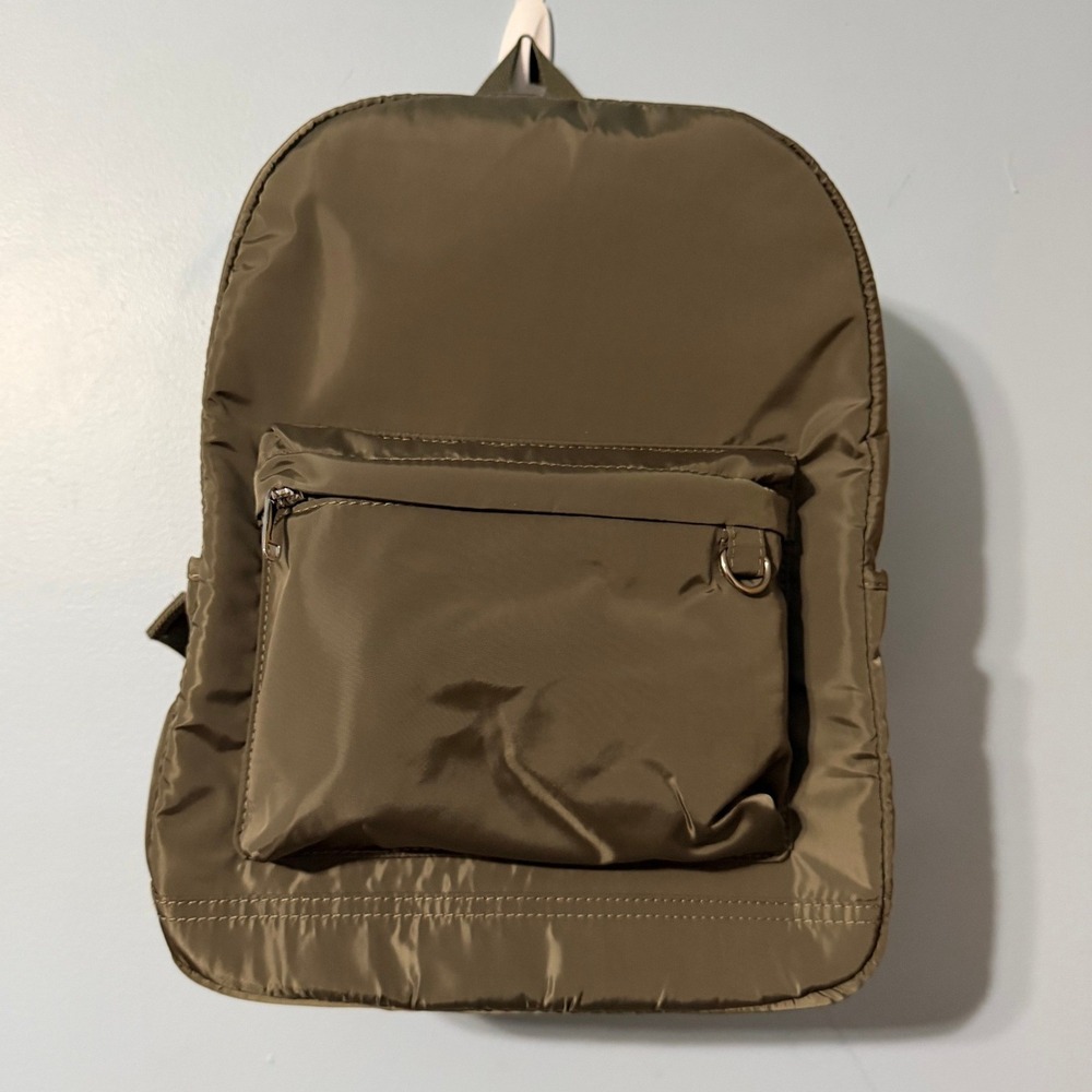 Wild Fable Olive Green Recycled Polyester Backpack NWT